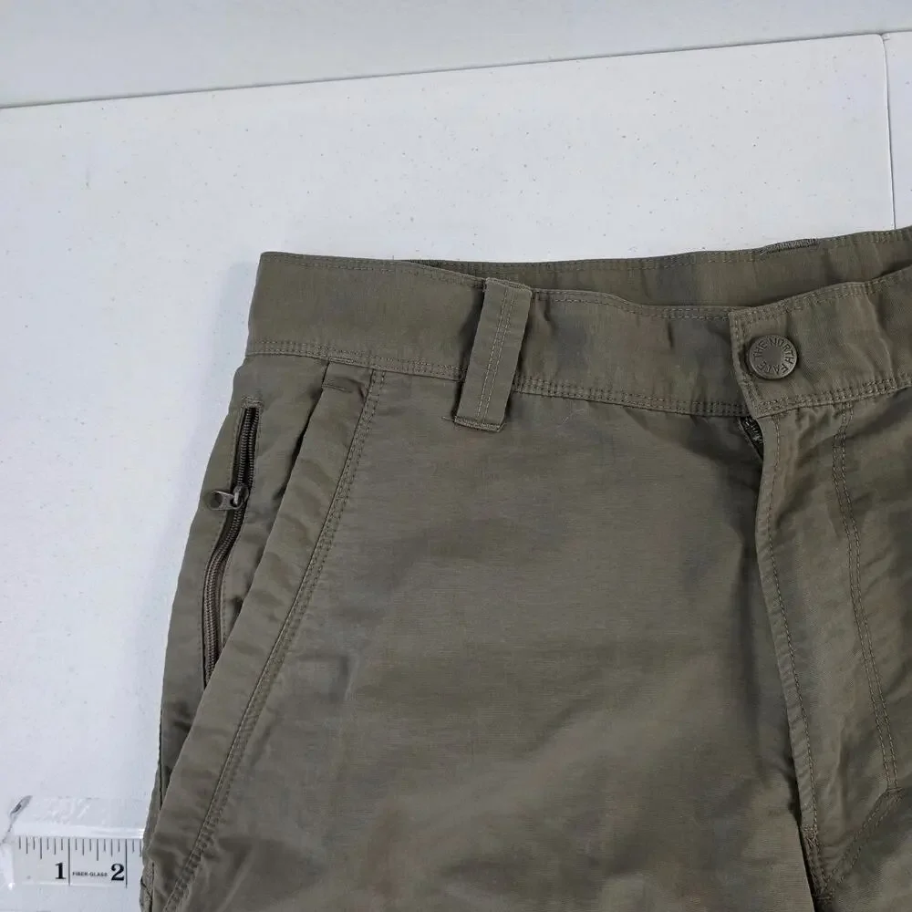 The North Face Men’s AXEZ Cargo Shorts Green Size 34 Outdoor Hiking Utility 6374
